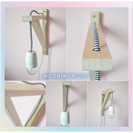 Siku Kayu L / braket siku hambalan / siku gantungan lampu / pajangan dekorasi dinding | By Dekor Kay