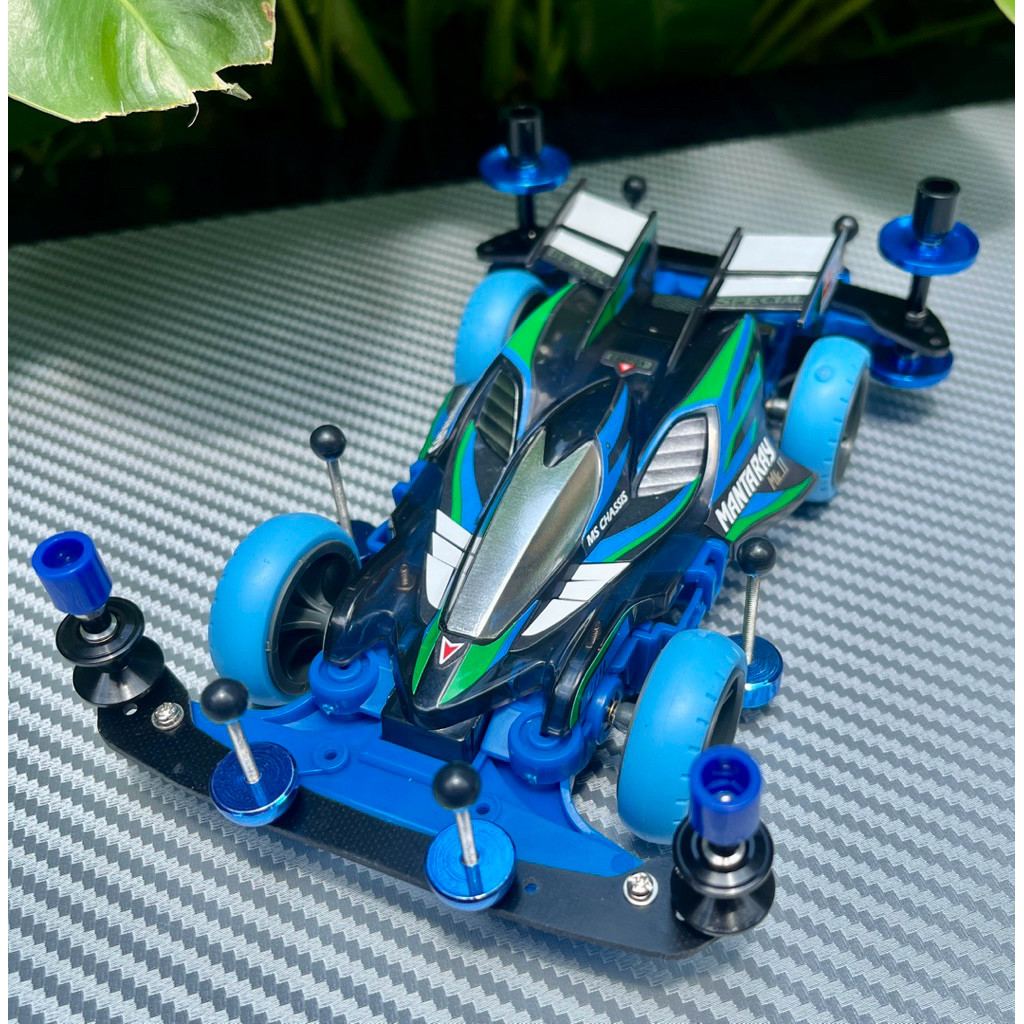 Rep Tamiya Rakitan Side damper Mantaray MkII Black special MS Chassis 3006Z3-RKT