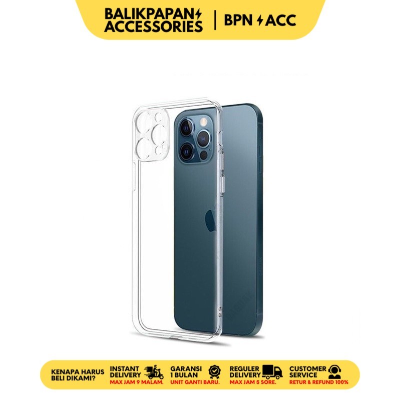 Case iPhone Clear with lens Protector - BALIKPAPAN ACC