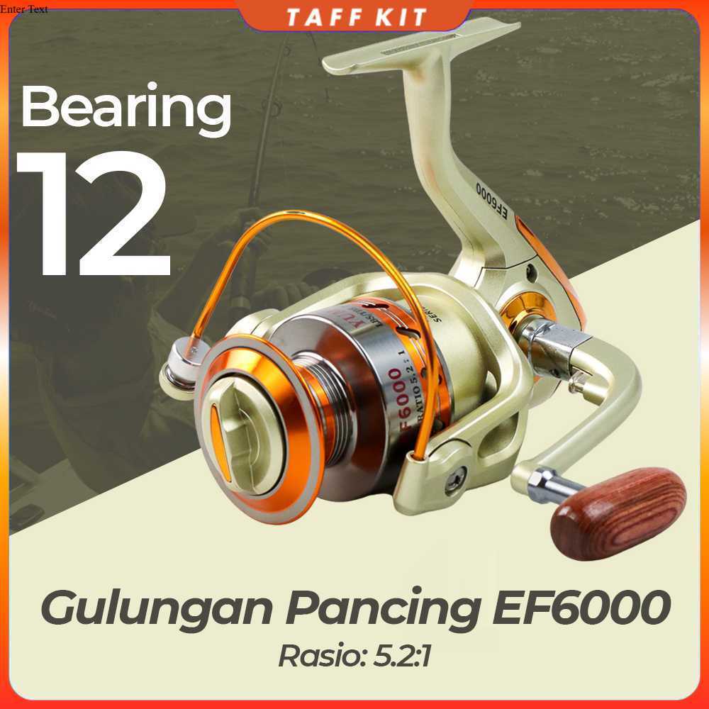 YUMOSHI REELSKING Reel Pancing Spinning 12 Ball Bearing - EF6000