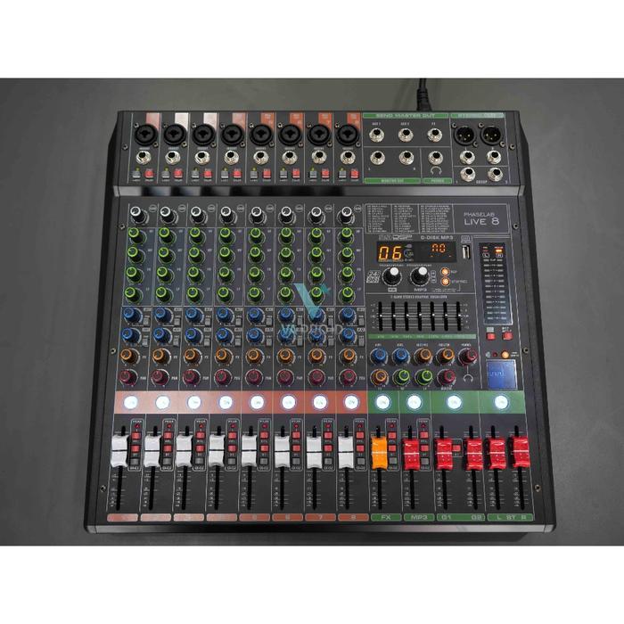 Mixer audio phaselab live8 pro 8ch mp3 bluetooth - LIVE8