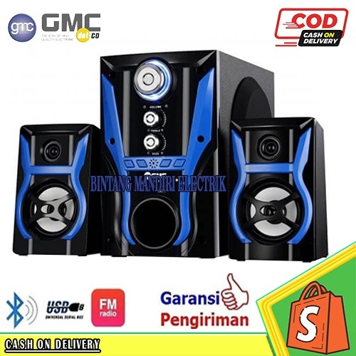 SPEAKER AKTIF BLUETOOTH GMC 888L - 888K BT MULTIMEDIA FULL BASS PROMO TERLARIS