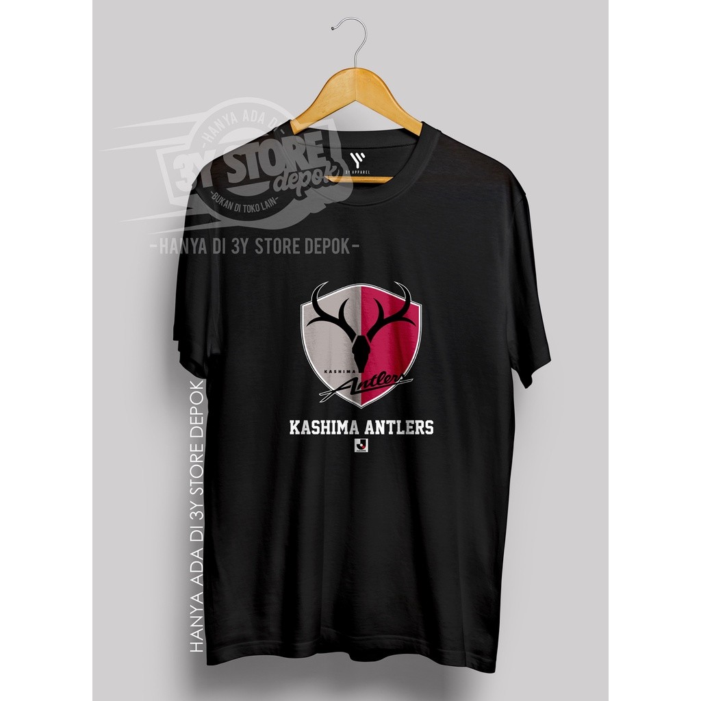 KAOS SANTAI KLUB J-LEAGUE KASHIMA ANTLERS/ BAHAN COTTON COMBED