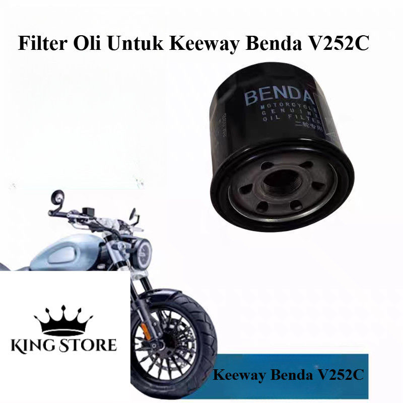 Filter Oli Saringan Oli untuk Motor Keeway Benda V252C dan Morbidelli C252V
