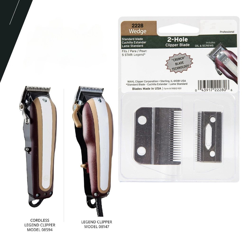 Replacement 2228 Standard Wedge Blade for Wahl Professional 5 Star Series Legend Clipper 8147,8594 &