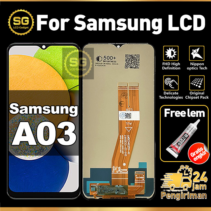 SG LCD Samsung A03 Fullset HP Touchscreen Samsung A03 Free Lem Glass Touch Screen Digitizer COD