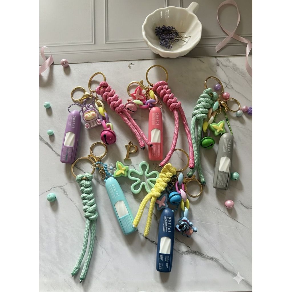 keychan jompo pastel Pocket Inhaler 2in1 Original BamBam Lisa BlackPink | CAP PASTEL INHALER | LANYA