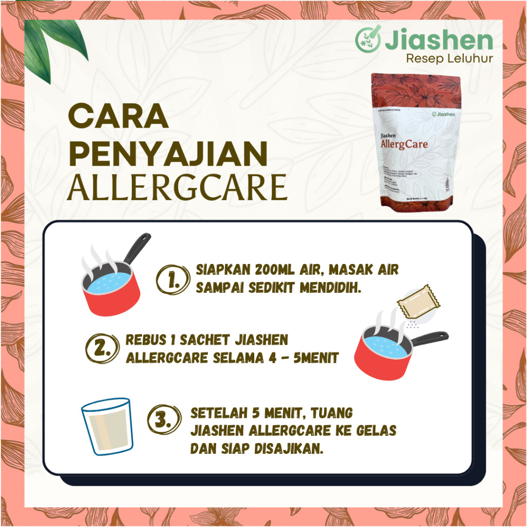 PROMOJiashen - Suplemen Redakan Alergi & Tenangkan Kulit Gatal Herbal Cina Alami - AllergCareMURAHH