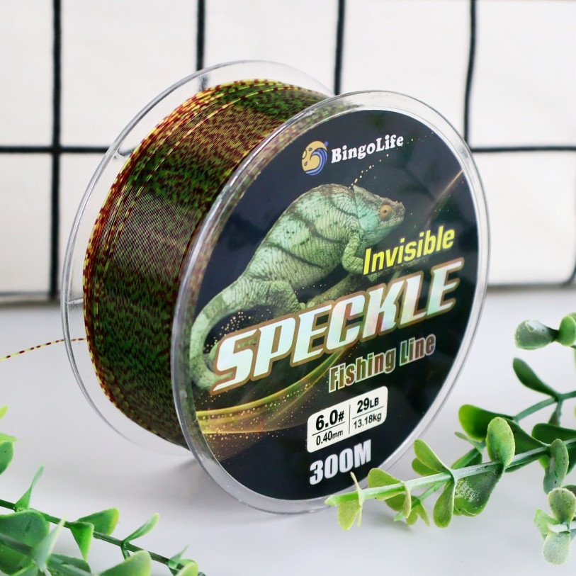 Bingolife Tali Pancing Ultra Siluman Speckle Maroon 300m 0.6#~8.0# Gradien Lanjutan Teknologi Bionik
