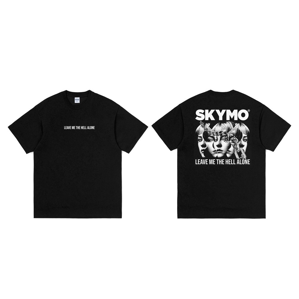 COD-Kaos Skymo Apparel Hitam Neraka kaos oversize baju kaos pria