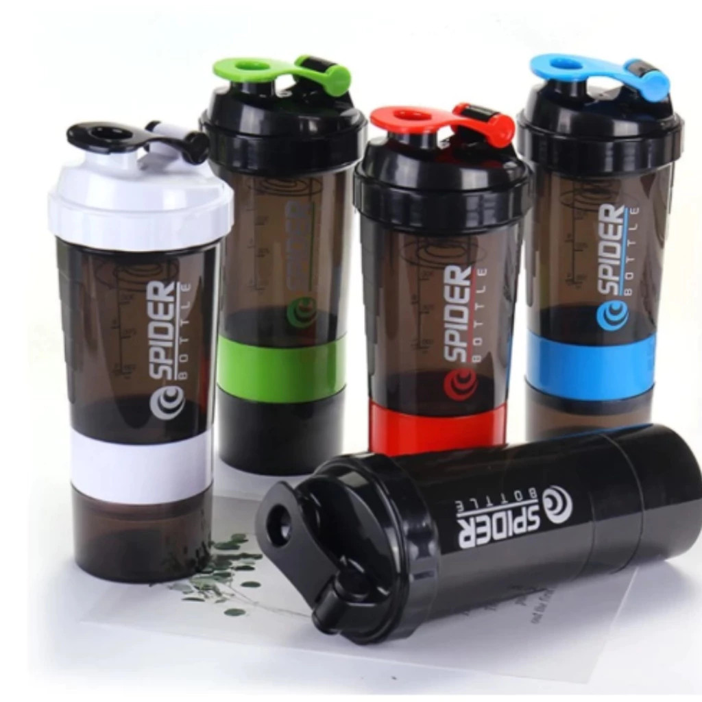 (COD) Shaker Botol Gym Fitness Smart shaker Spider/ Herbalife Original 600 ml
