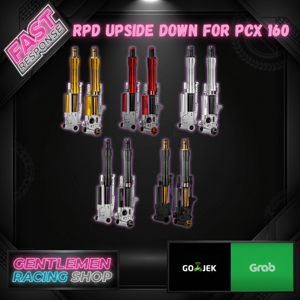 Shock Depan USD / Upside Down RPD - PCX 150 - 160 Full Adjustable - Radial - Axial - Rebound, Compre