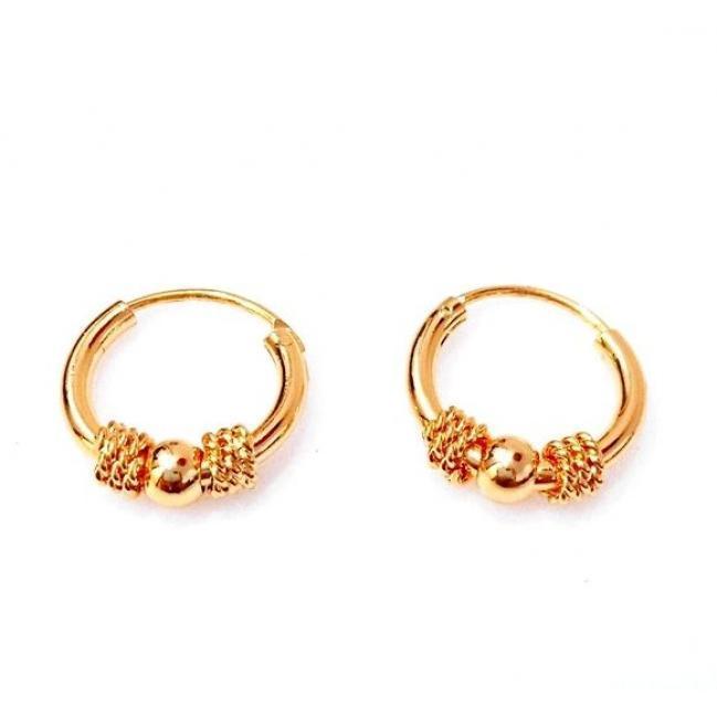 Giwang Anting Anak 1 - 5 Thn Bulat Bola Tengah Kecil A-116 anting mewah elegan manik-manik ttes krit