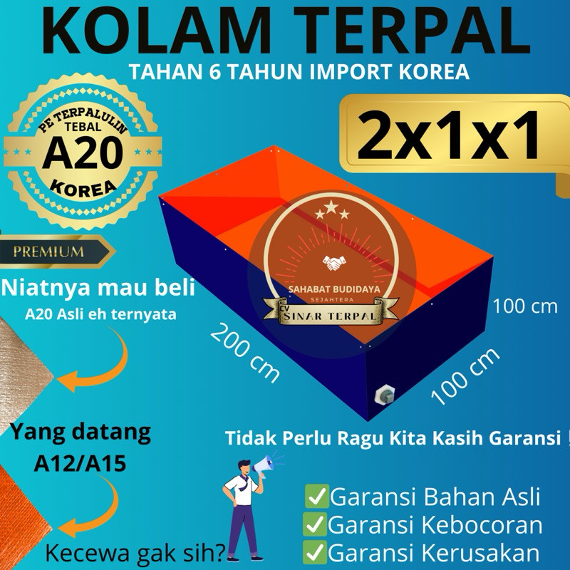 Wony Store - Kolam Terpal  Kolam Terpal Ikan Kotak  Budidaya Ikan Lele , Nila , Gurame, Patin, Belut