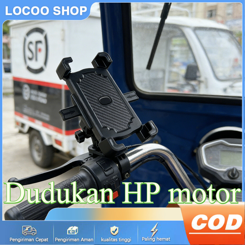 Holder Phone Stand Penyangga handphone Dudukan Hape Tatakan Hp Motorcycle Dudukan Sepeda
