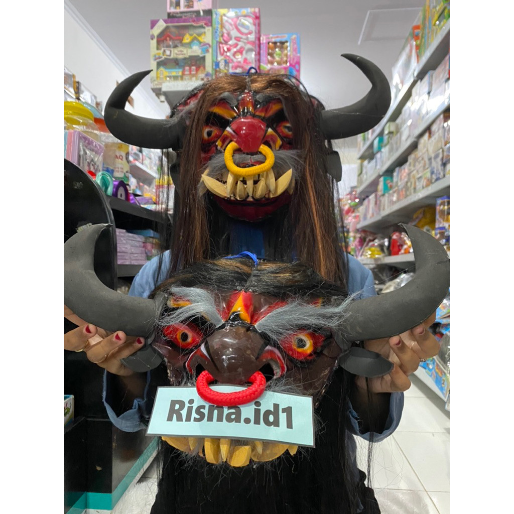 (PROMO)TOPENG KEBO GIRO BAHAN MIKA