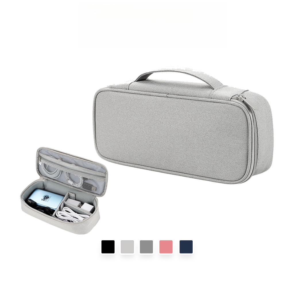 Tas Besar Cable Organizer SM13 Large Single Layer Tas Kabel Power Bank Handphone Pouch Travel Bag Be