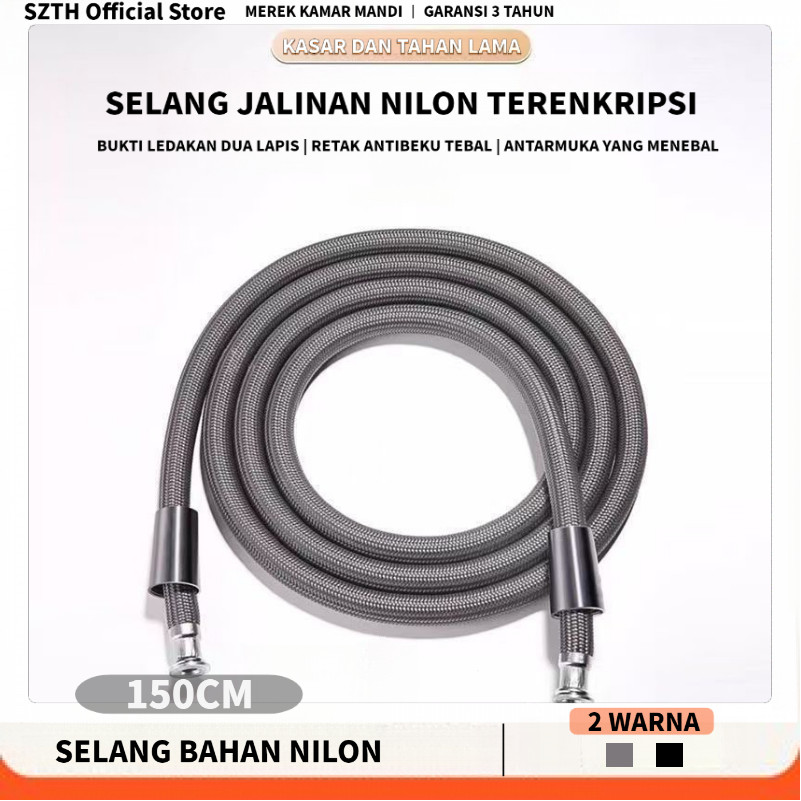 SZTH Selang Shower Tekanan Tinggi, Aliran 3.5x Deras - Anti Bocor & Tahan Lama/Kepala pancuran selan