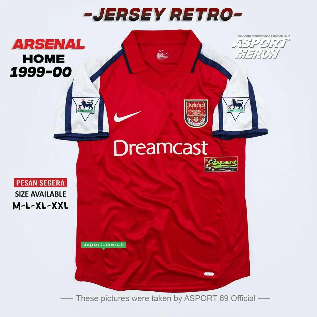 ASPORT KOLEKSI RETRO ARSENAL HOME 1992 - 2005
