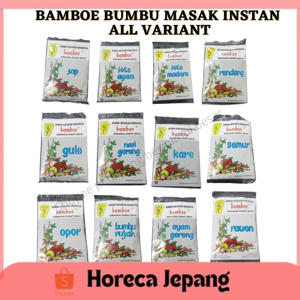 AFF Bamboe Bumbu Masak Instan Kemasan Lama Termurah/ Bumbu Masak Bamboe all Varian/ Bamboe Bumbu Rac