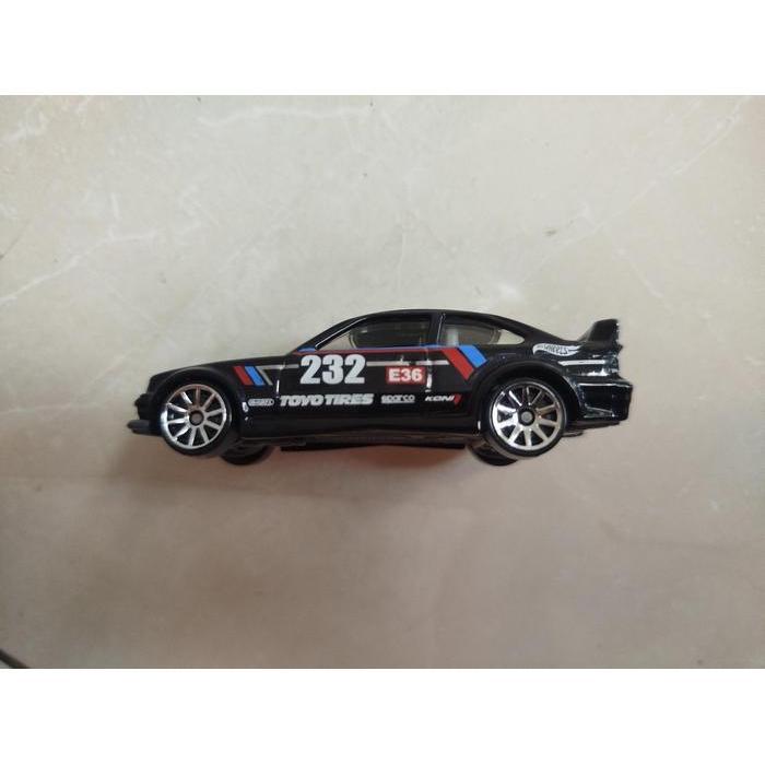 0002 MAINAN DIECAST LOOSE  HOT WHEELS - '94 BMW E36 M3 RACE  / BLACK VARIANT