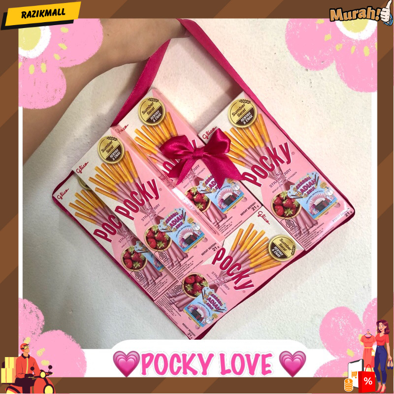 miffglow - Pocky Love Hampers valentine hampers lebaran kado ulang tahun kado valentine coklat valen