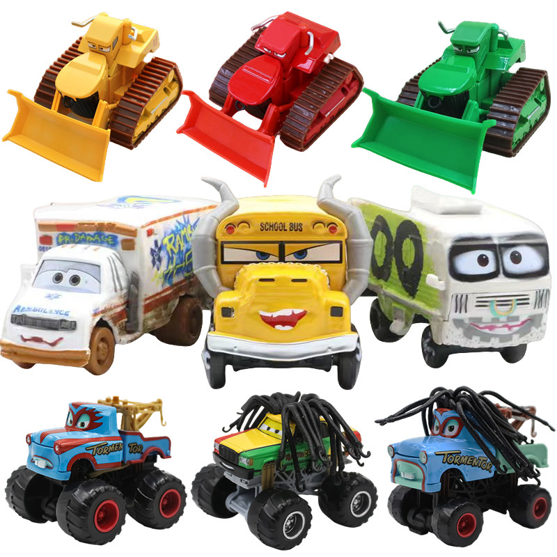 sney Pixar Cars Forklift Harvester Fritter Lightning Mcqueen Dr Damage Rare ecast Vehicle Car Boy To