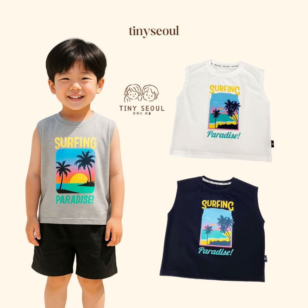 TANK TOP ANAK PREMIUM - SUMMER TANK TOP - Kaos Musim Panas Anak Laki Laki Perempuan Baju Atasan Anak