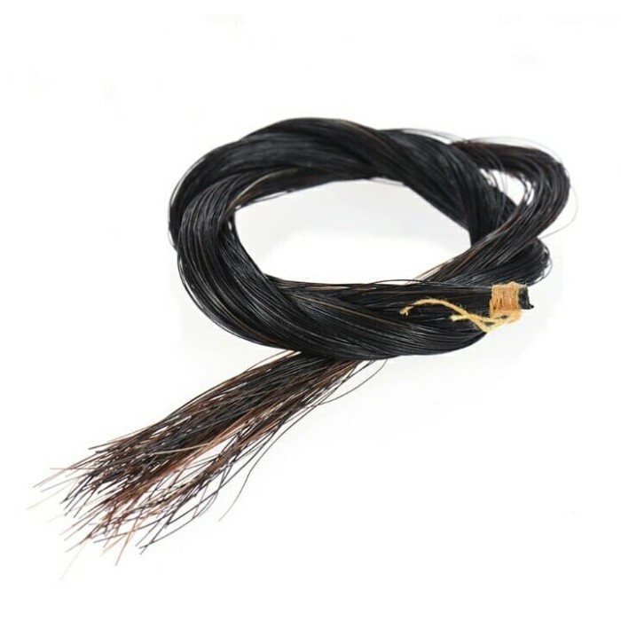 bow hair untuk biola warna hitam rambut kuda mongolia untuk violin