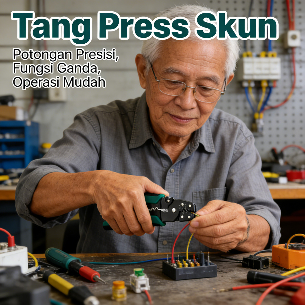 Kabel Skun Tang Krimping Kombinasi /Kabel Tang Potong Kupas Multifungsi /Kabel Skun Tang Press /Kabe