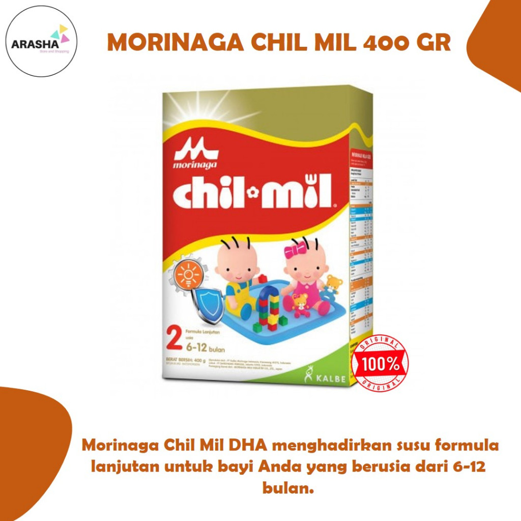 MORINAGA CHIL MIL GOLD 400 GR  Susu Formula lanjutan Bayi Usia 6-12 bulan