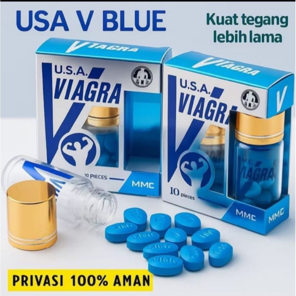 VIAGRA MMC ORIGINAL PIL BIRU ASLI IMPORT USA OBAT KUAT PRIA DEWASA TAHAN LAMA