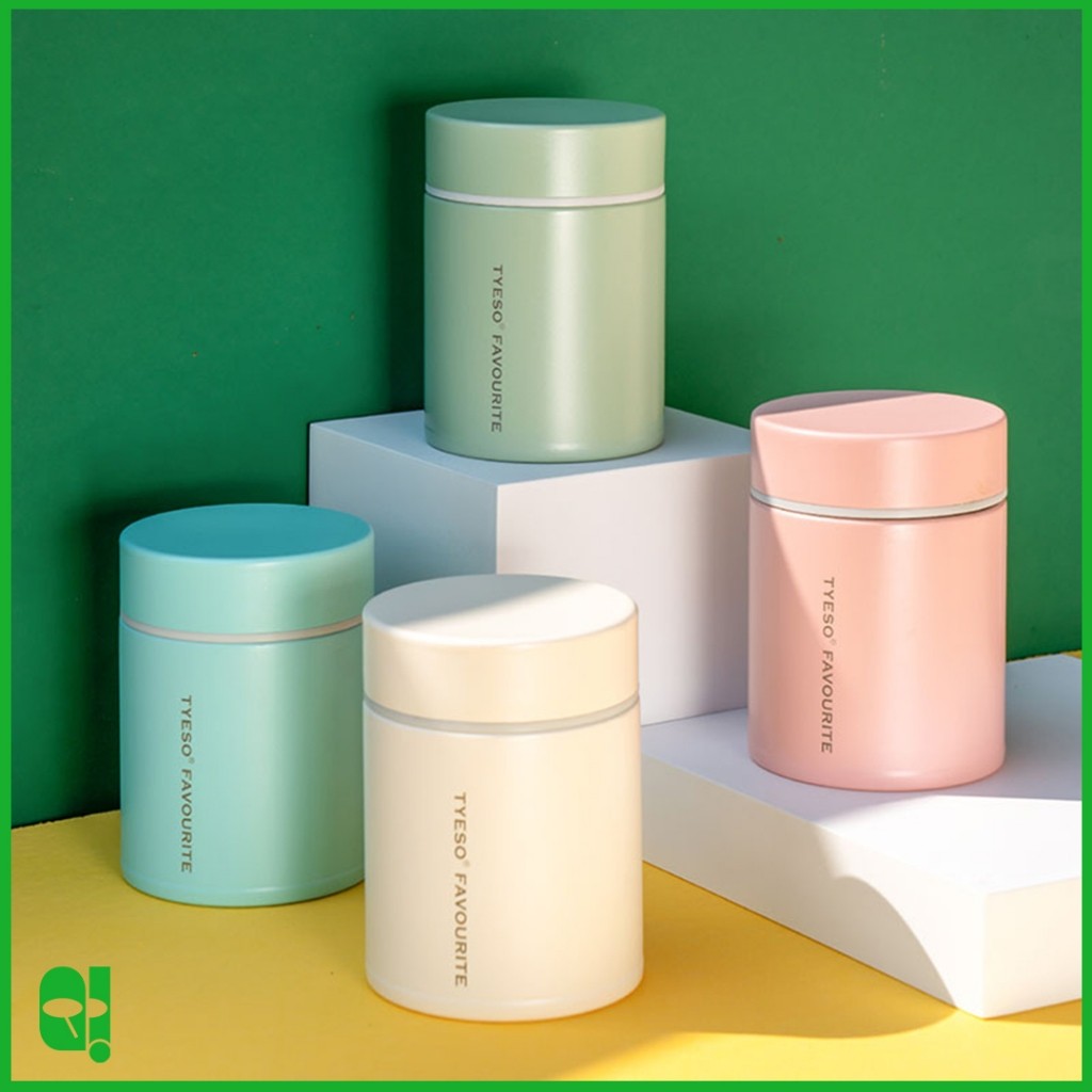 TYESO Food Jar Portable 200ml Lunch Box Stainless Steel TS-8762A Wadah Tempat Penyimpanan Bekal Maka