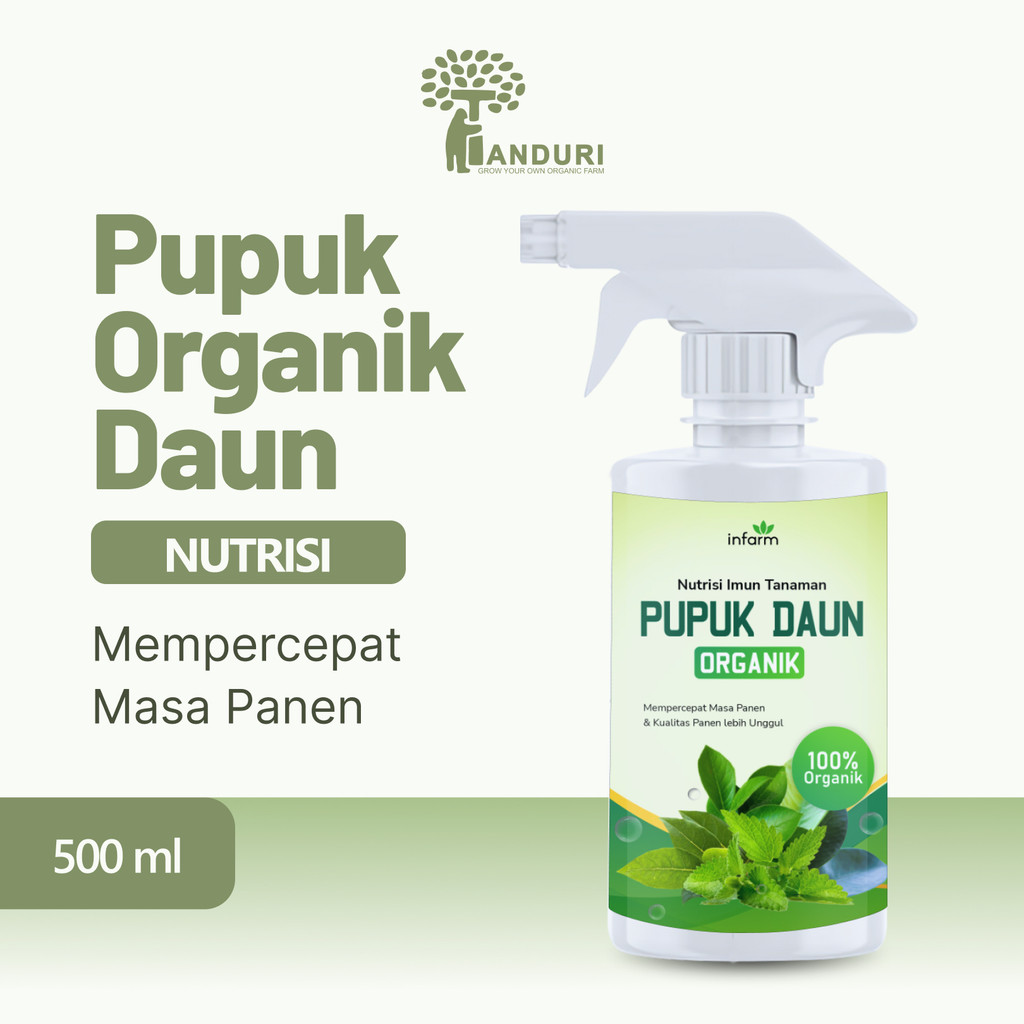 TANDURI - Pupuk Daun Organik 500 ml Ready To Use Suplemen Kesuburan Daun Nutrisi Tanaman Hias Daun d