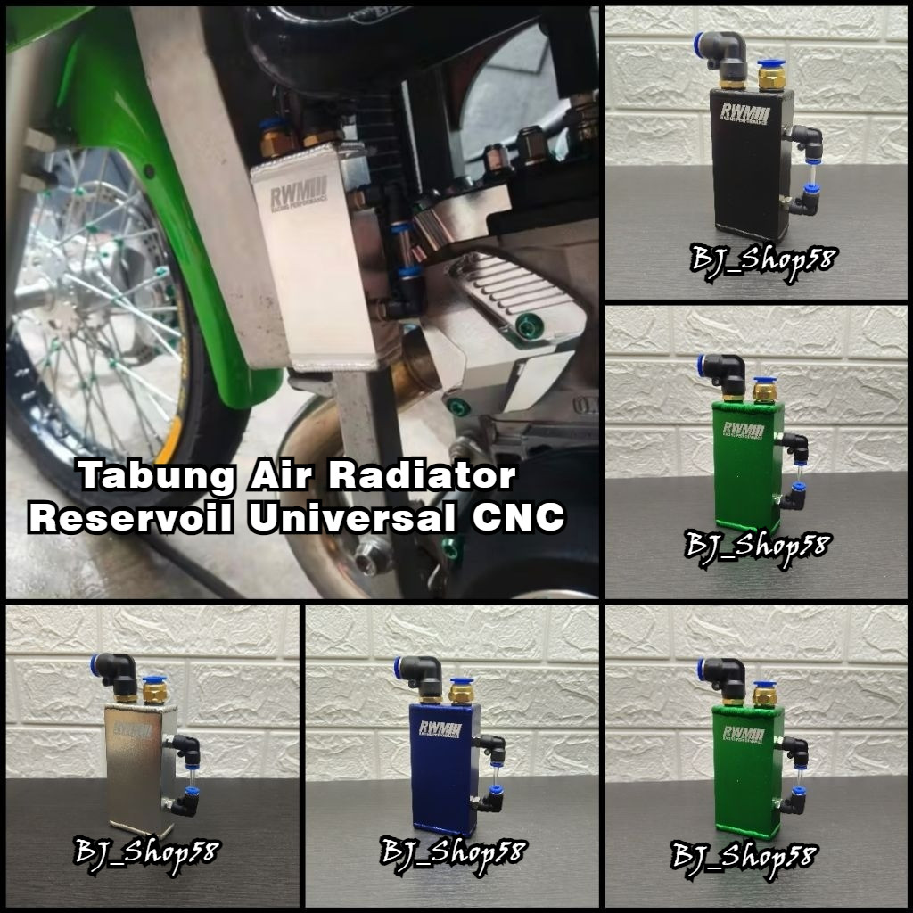 Tabung Air Radiator Tabung Reservoir Kotak CNC Universal
