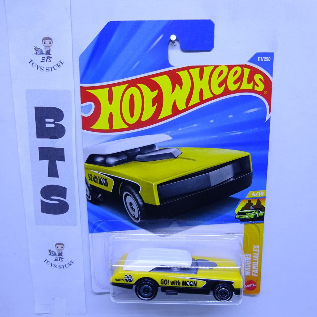 Hot Wheels Long Bloc Kuning Mooneyes