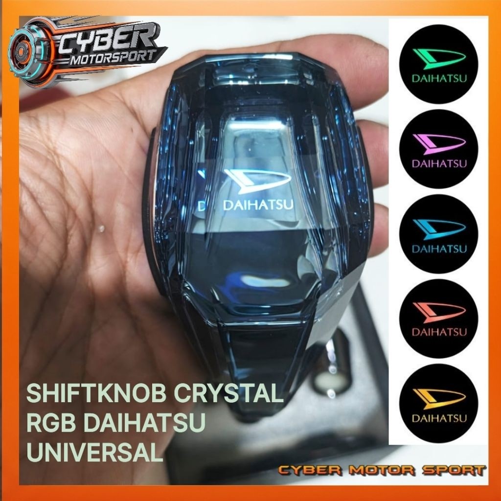 Shifknob Crystal LED RGB Daihatsu universal manual matic . knop perseneling mobil Daihatsu calya Sig