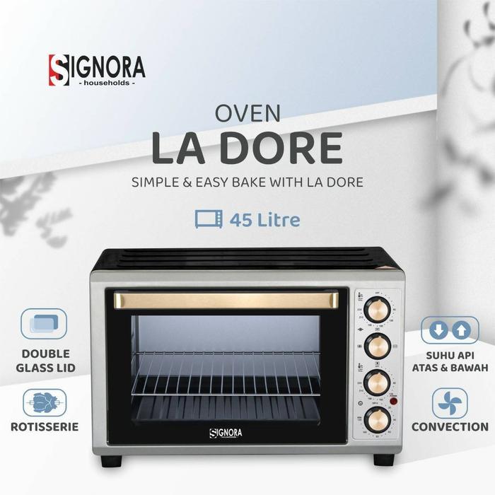 Oven La Dore Signora Kapasitas 45 Liter + HADIAH