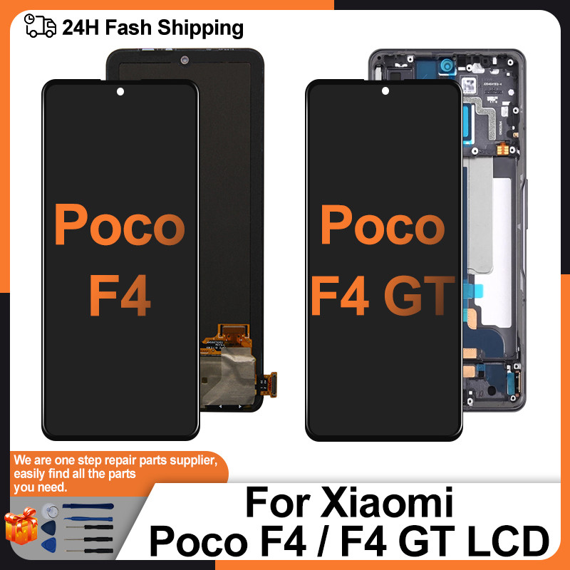 AMOLED For Xiaomi Poco F4 LCD Display Tou Screen For Xiaomi Poco F4 GT Screen 21121210G LCD Digitize