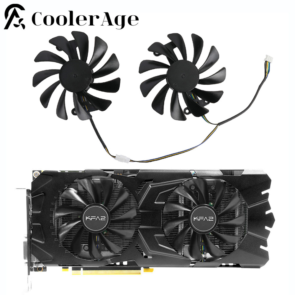 95MM GTX1070 GTX1080 GTX1070Ti Video Card Fan For KFA2 GALAX GTX 1070 1070Ti 1080 EX Y Not LED Graph