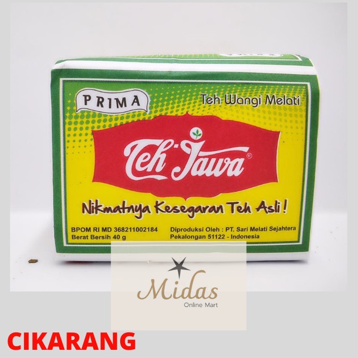 TERMURAH TEH JAWA PRIMA 1 BUNGKUS BERAT 40 GRAM