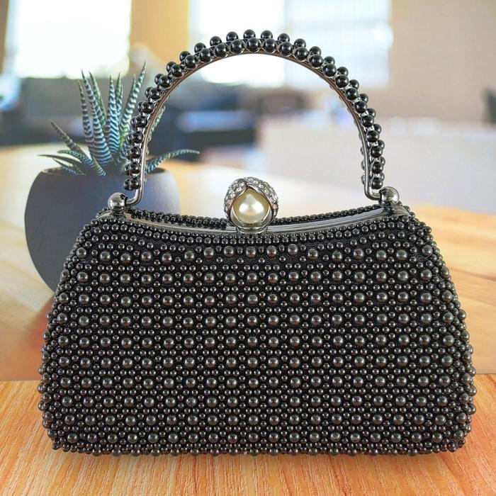 Tas pesta wanita import elegan tas kondangan wanita mewah clutch pesta wanita kristal cantik tas pes