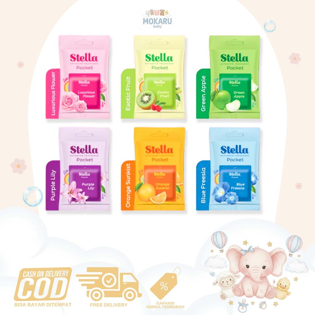 Stella Pocket Bathroom Freshener Pengharum Gantung Kamar Mandi Ukuran Kecil