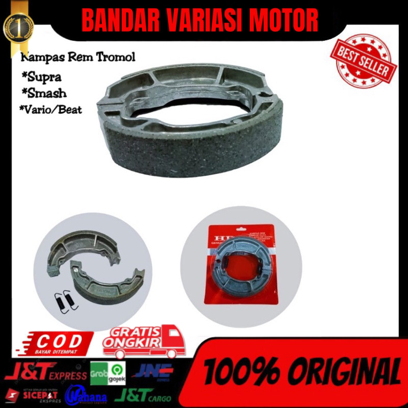 Kampas Rem Belakang Trombol Supra F1zr Smash Vario Beat Mio Rx King Mx King