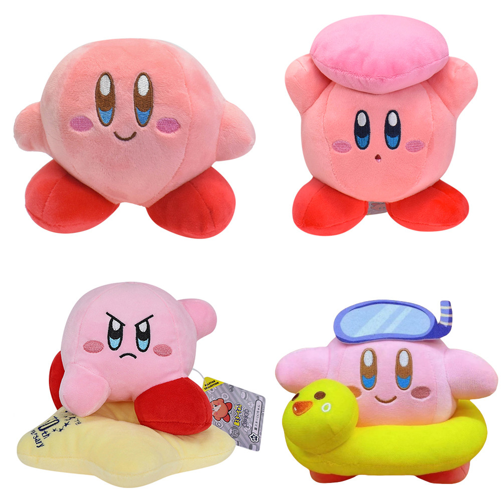 Star Kirby Plush Doll Anime Kirby Pink Heart Kirby Stuffed Pelue Toy ristmas Birthday Great Gift For