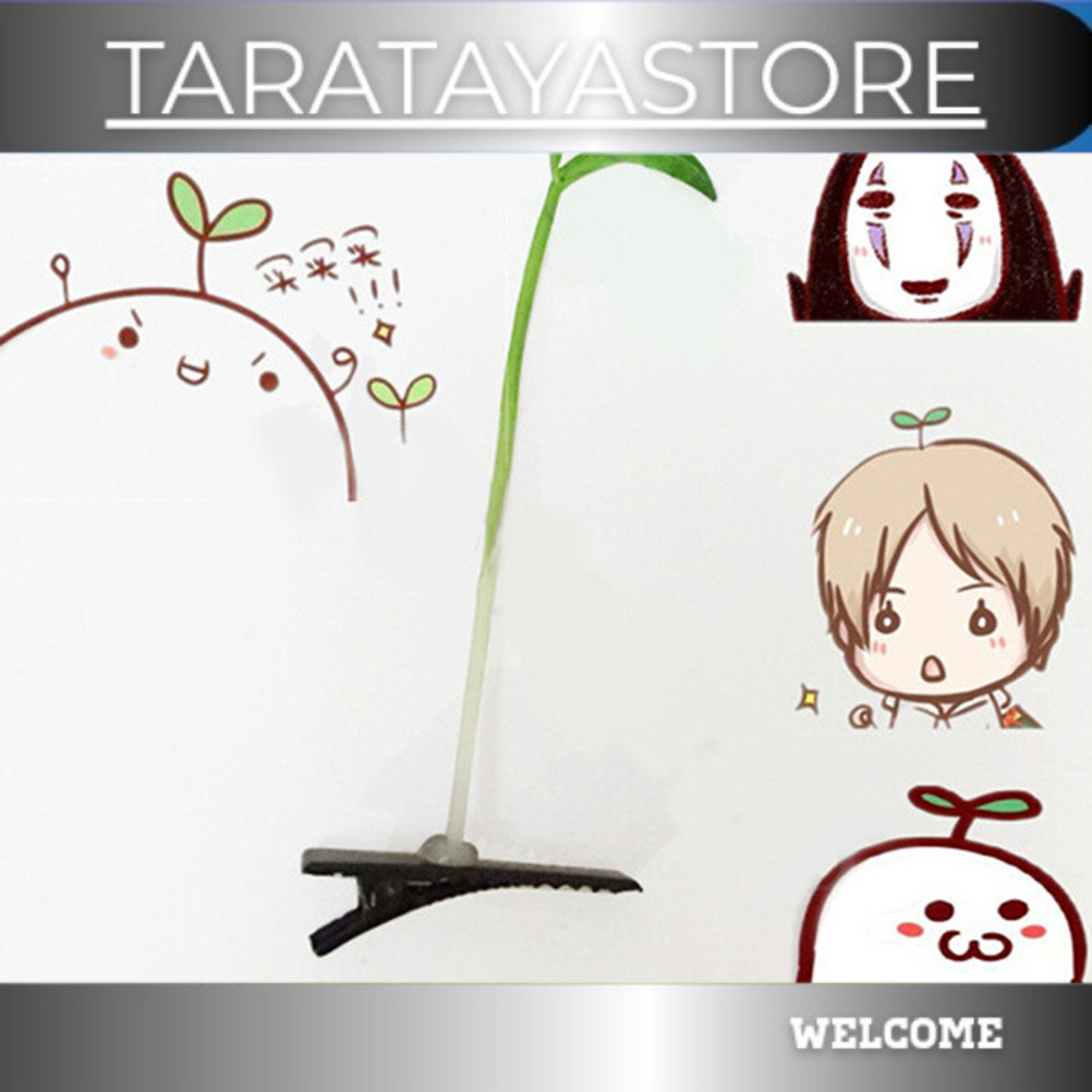 terlarisss HPDA hairpin sepucuk daun tunas tauge sporut hick jepit rambut cosplay cos