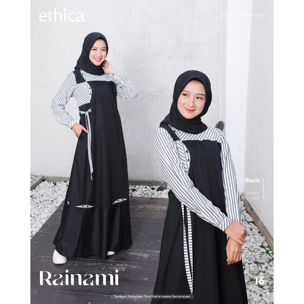 DRESS ONLY ETHICA ORIGINAL RAINAMI 16 BLACK RAINAMI 16 BROWN GAMIS DEWASA GAMIS ETHICA TERBARU DAN E