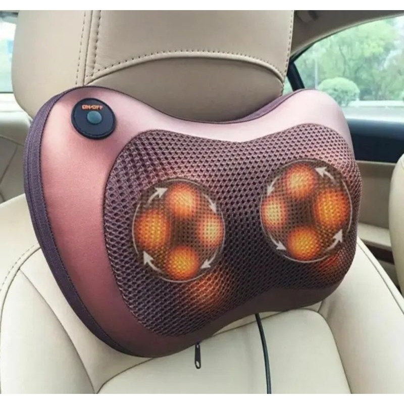 READY - PROMO ALAT PIJA BANTAL PIJAT 8 BOLA PORTABLE CAR HOME MASAAGE PILLOW BANTAL PIJAT8