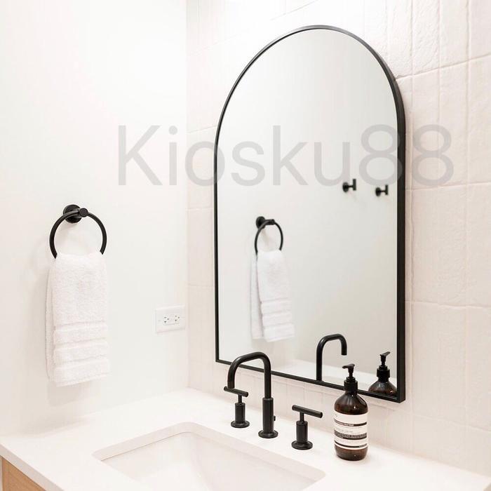 Cermin Dinding Frameless Gantung Oval Dekorasi Astetik Aesthetic - Gold