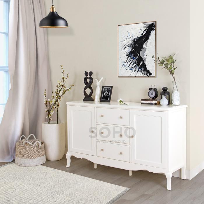 Kabinet SOHO.ID - Vienna Sideboard - Ivory (Putih Gading)